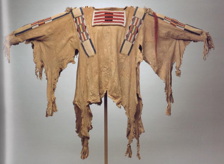 A war shirt, likely Crow. Diker collection.